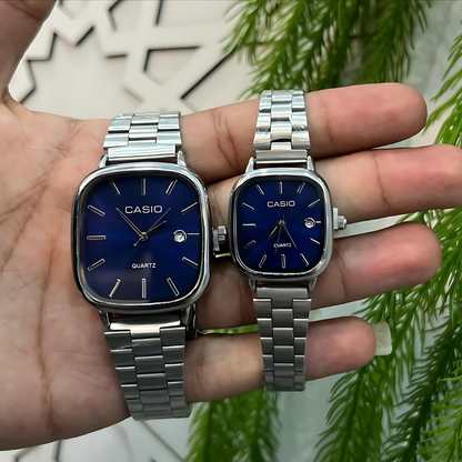 Casio Gri Vintage Saat Seti Derin Lacivert