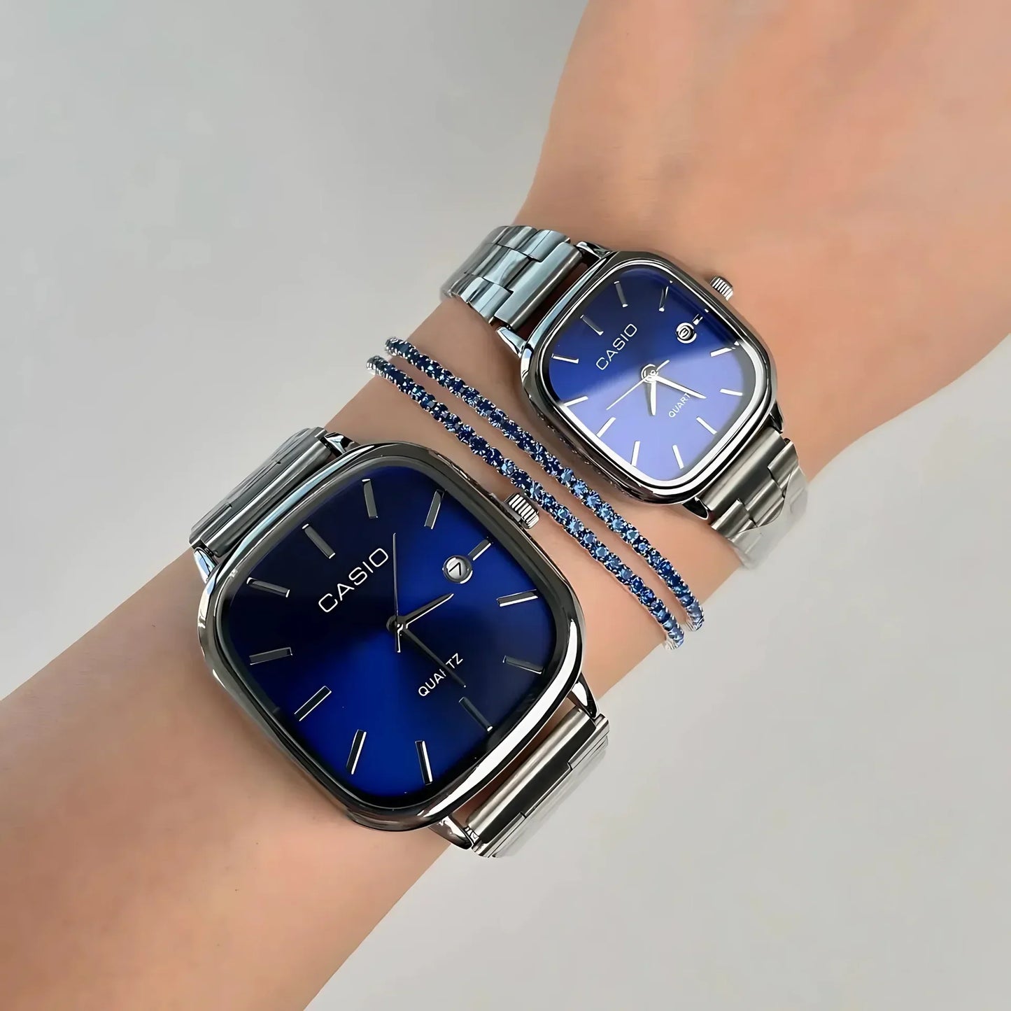 Casio Gri Vintage Saat Seti Derin Lacivert