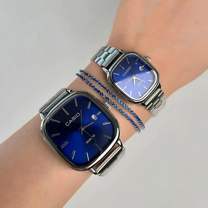 Casio Gri Vintage Saat Seti Derin Lacivert