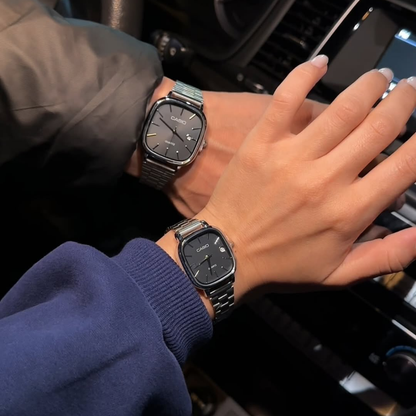 Casio Gri Vintage Saat Seti Gece Siyahı