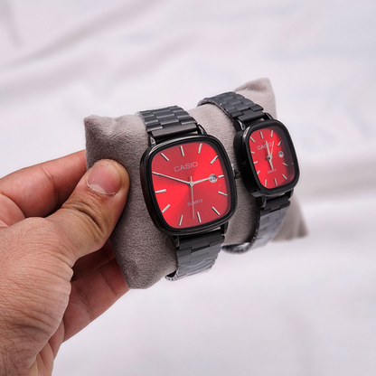 Casio Gri Vintage Saat Seti Kar Beyazı