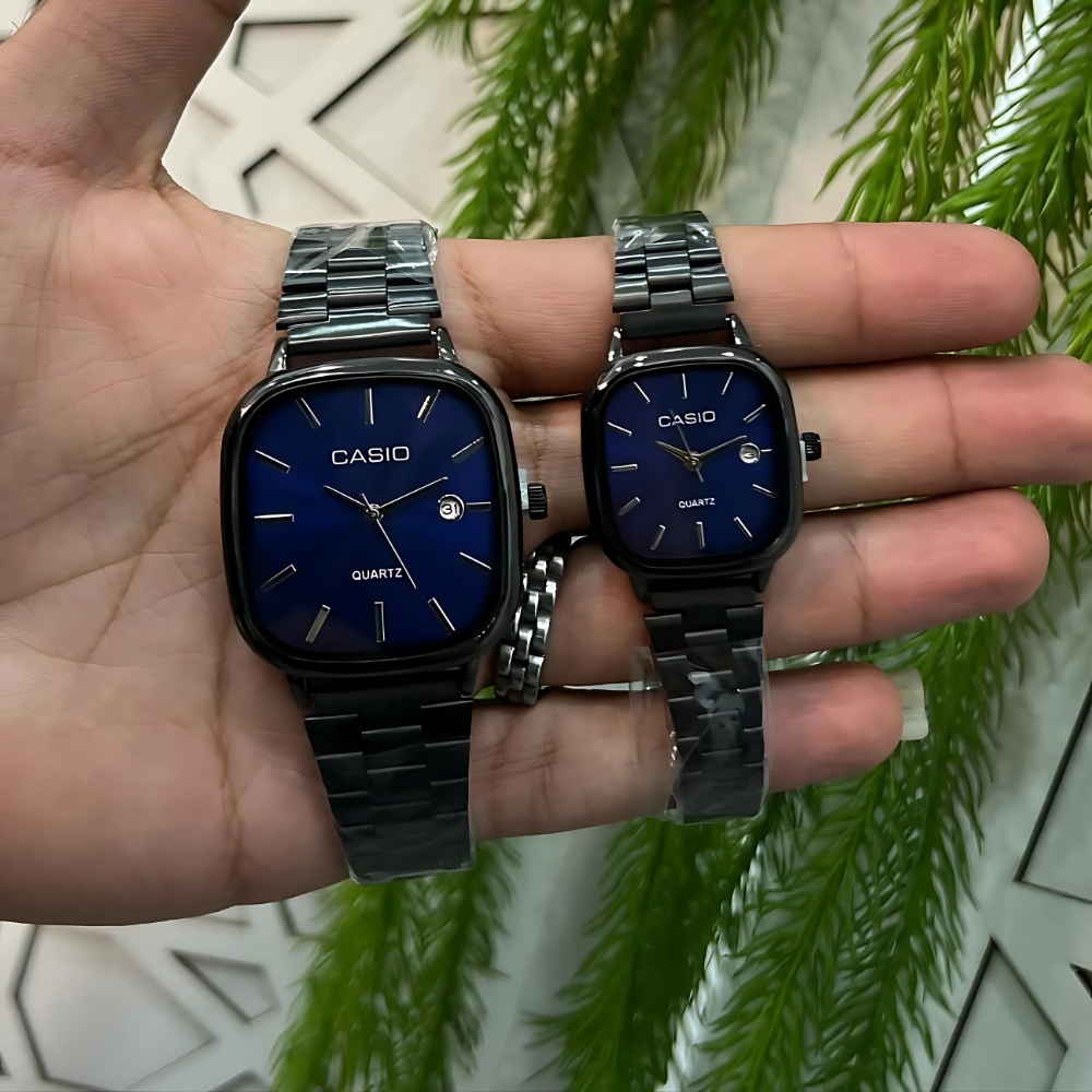 Casio Siyah Vintage Saat Seti Derin Lacivert