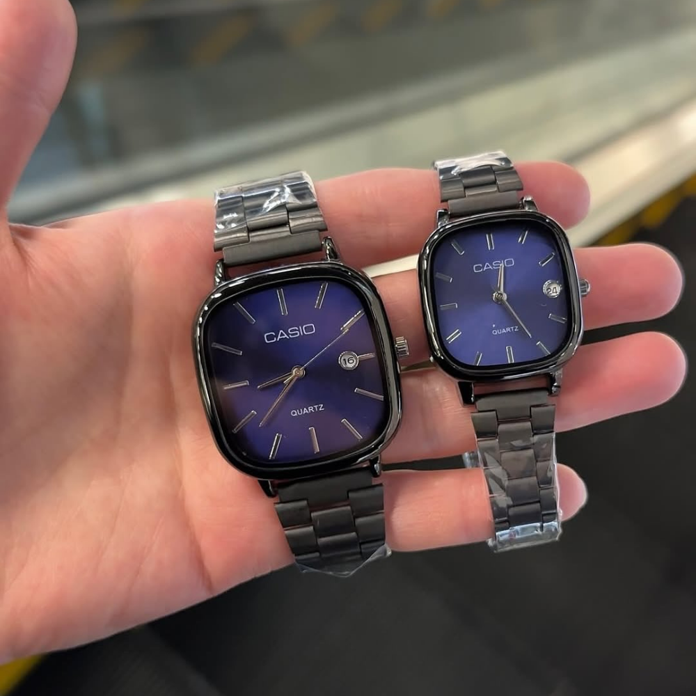 Casio Siyah Vintage Saat Seti Derin Lacivert