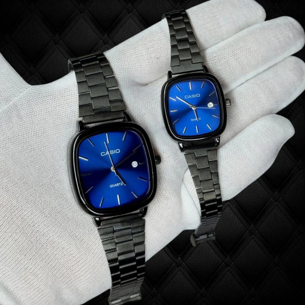 Casio Siyah Vintage Saat Seti Derin Lacivert