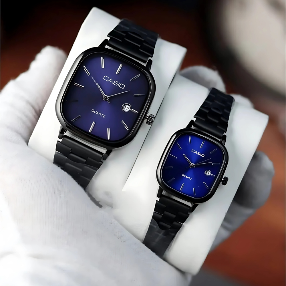 Casio Siyah Vintage Saat Seti Gece Siyahı