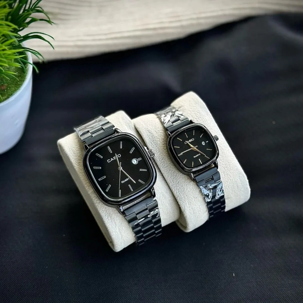 Casio Gri Vintage Saat Seti Kar Beyazı