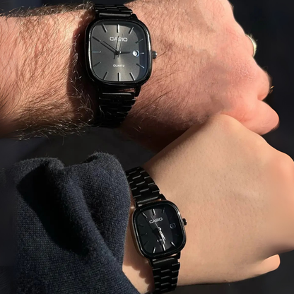 Casio Siyah Vintage Saat Seti Gece Siyahı