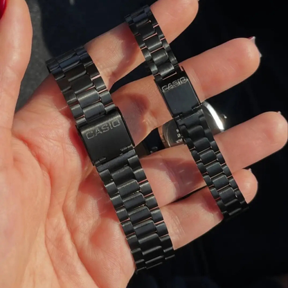 Casio Siyah Vintage Saat Seti Çam Yeşili