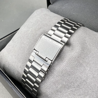 Casio Gri Vintage Saat Vişne Kırmızısı