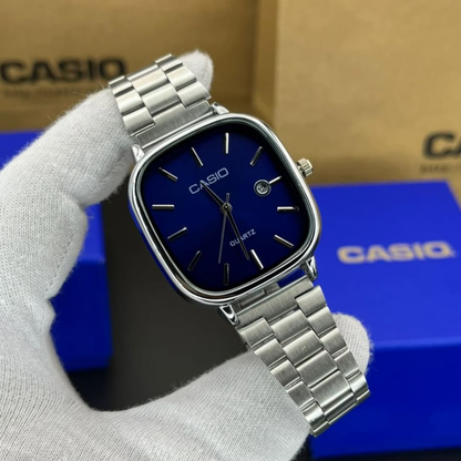 Casio Gri Vintage Saat Vişne Kırmızısı