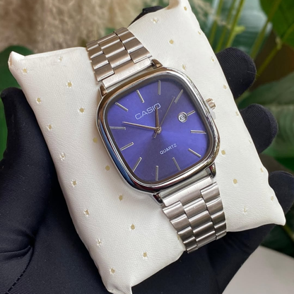 Casio Gri Vintage Saat Vişne Kırmızısı