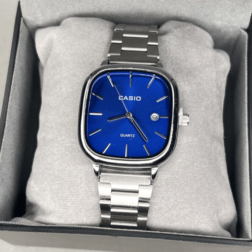 Casio Gri Vintage Saat Vişne Kırmızısı