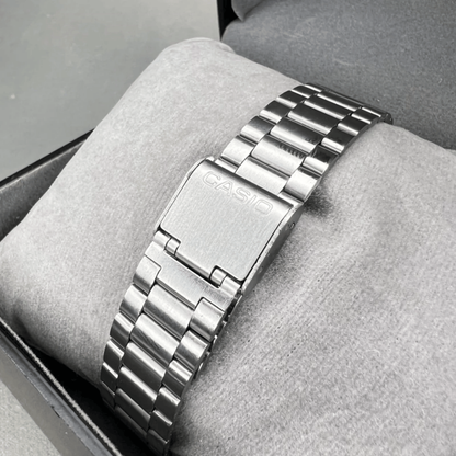 Casio Gri Vintage Saat Vişne Kırmızısı