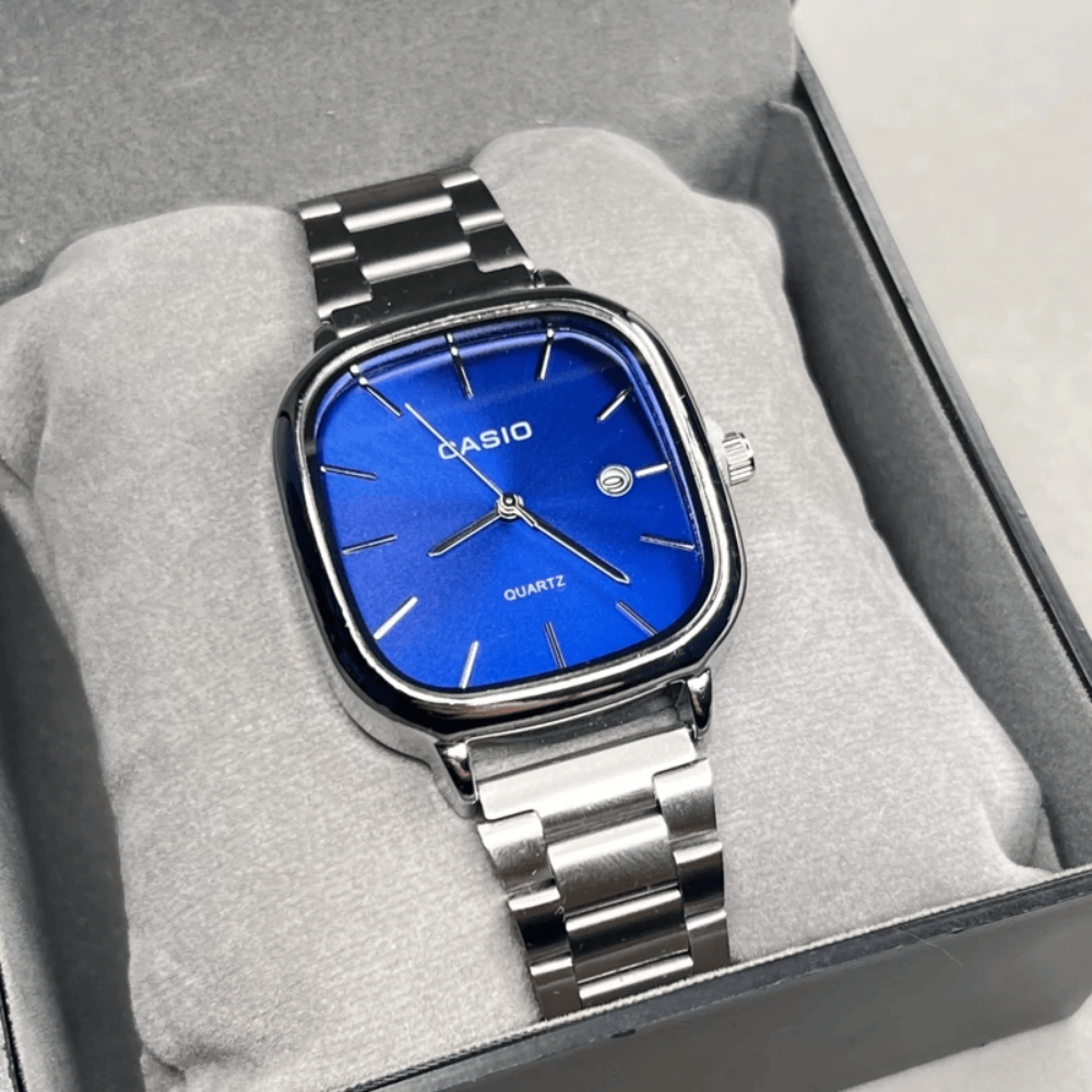 Casio Gri Vintage Saat Vişne Kırmızısı