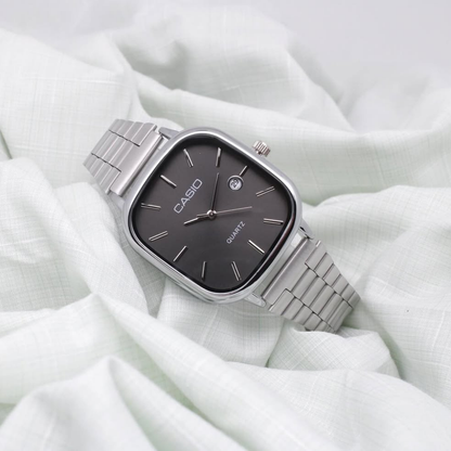 Casio Gri Vintage Saat Vişne Kırmızısı