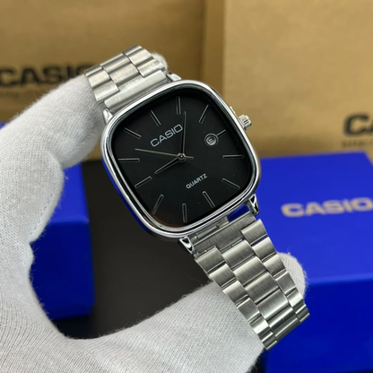 Casio Gri Vintage Saat Vişne Kırmızısı