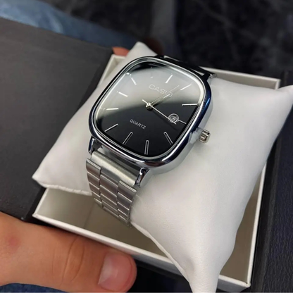 Casio Gri Vintage Saat Vişne Kırmızısı