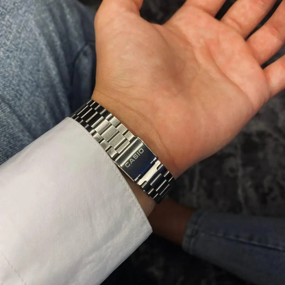 Casio Gri Vintage Saat Vişne Kırmızısı