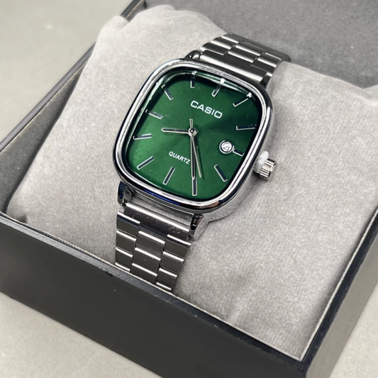 Casio Gri Vintage Saat Çam Yeşili