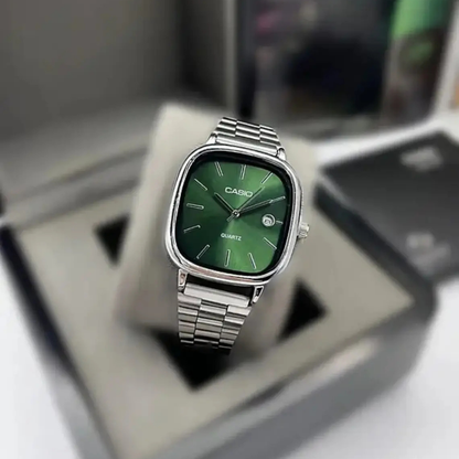 Casio Gri Vintage Saat Vişne Kırmızısı