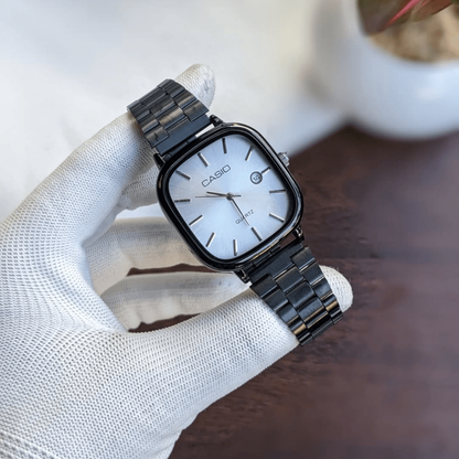 Casio Gri Vintage Saat Vişne Kırmızısı