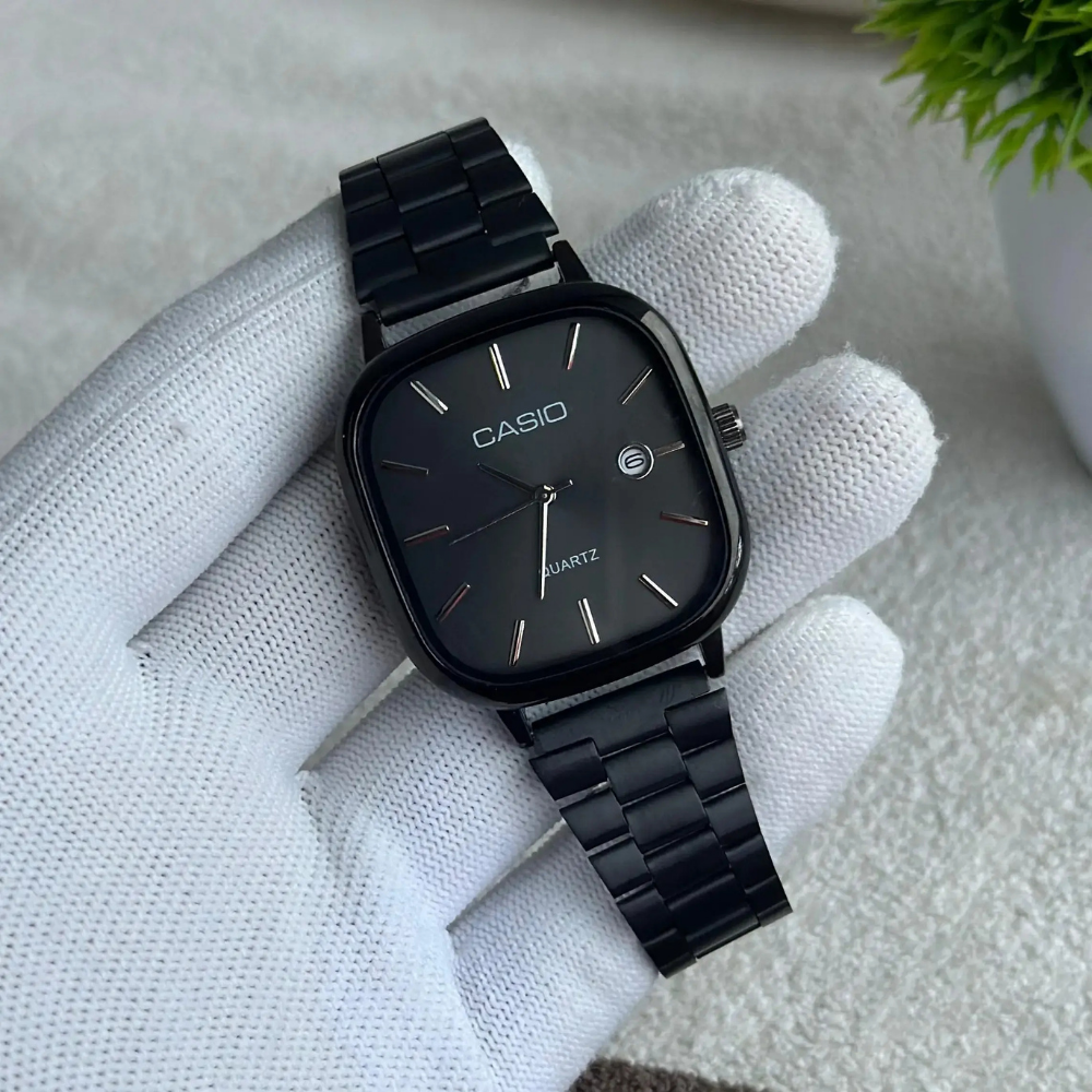 Casio Gri Vintage Saat Vişne Kırmızısı