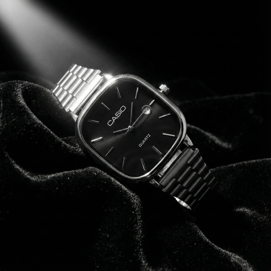 Casio Gri Vintage Saat Gece Siyahı
