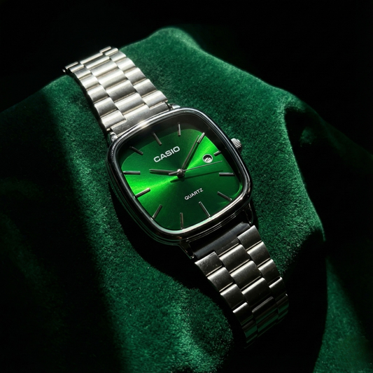 Casio Gri Vintage Saat Çam Yeşili