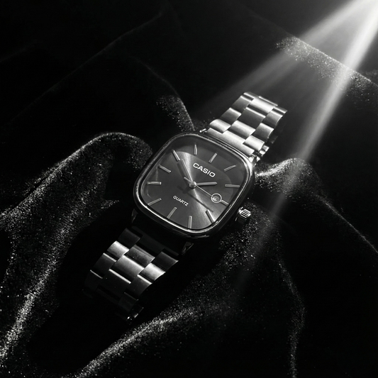 Casio Siyah Vintage Saat Gece Siyahı
